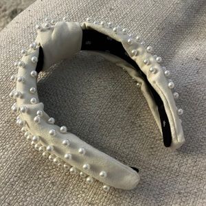 Lele Sadoughi Pearl Cream Headband
